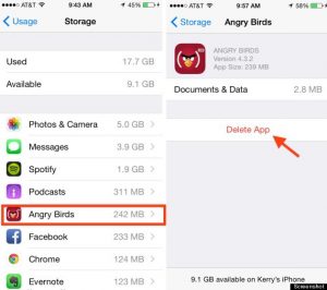 how to free up storage on iphone