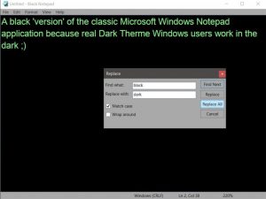 notepad++ dark mode