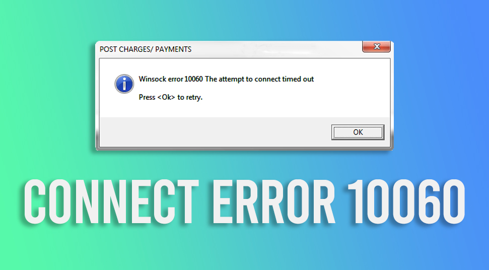 outlook connect error 10060