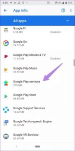 google play services update error