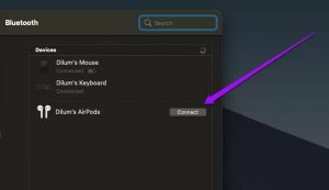 airpods not connecting to mac