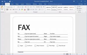 Internet Fax in Microsoft Office