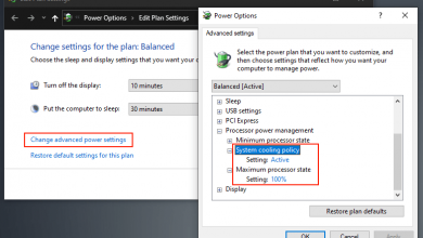 system cooling policy