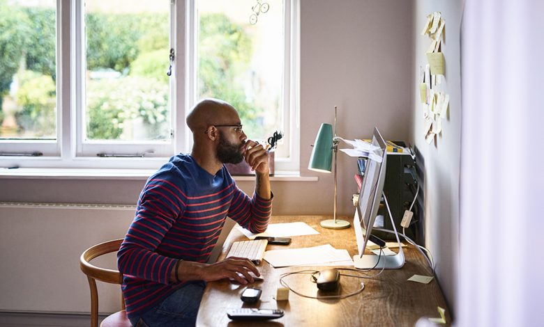 working from home