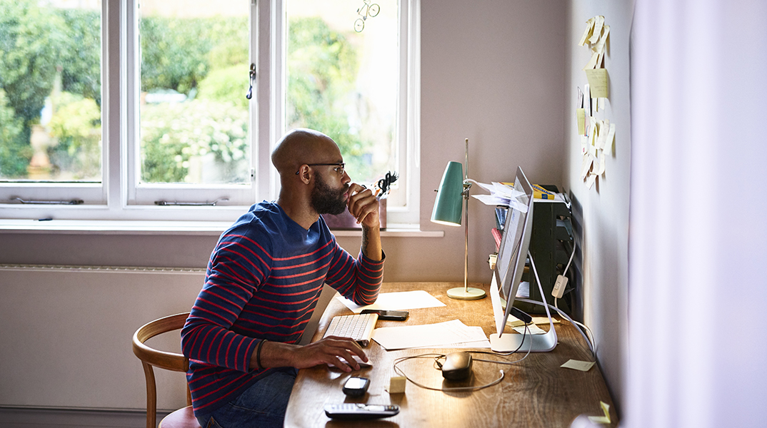 working from home