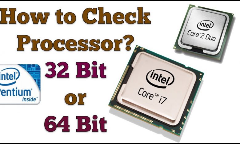 how to check if motherboard is 32 or 64-bit