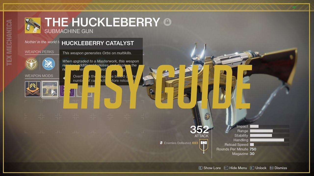 How to get the huckleberry Destiny 2 2021