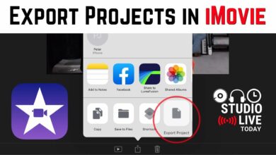 How to export iMovie project on Mac