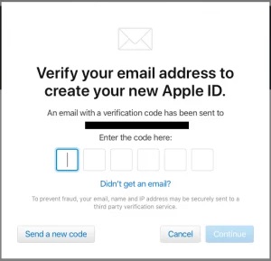 create new apple id