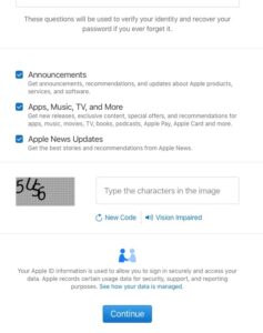 create new apple id