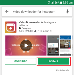 Video Downloader For instagram
