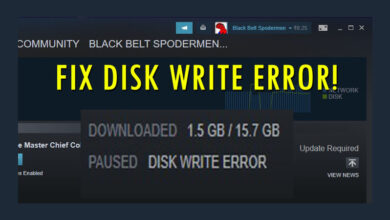 steam disk write error