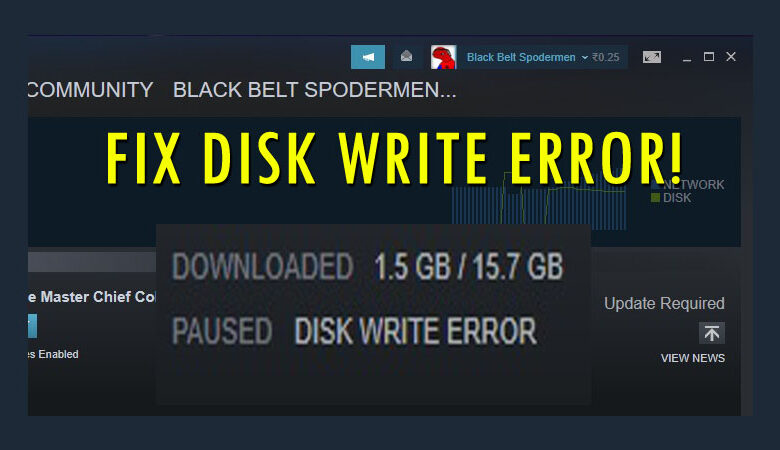 steam disk write error