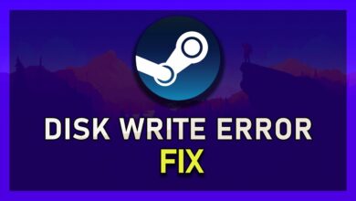 disk write error steam