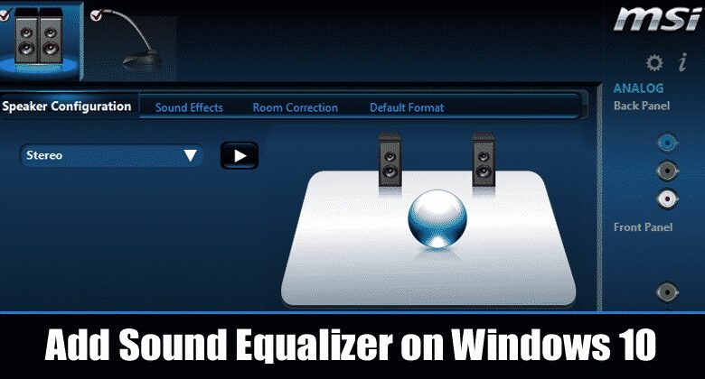 windows 10 equalizer