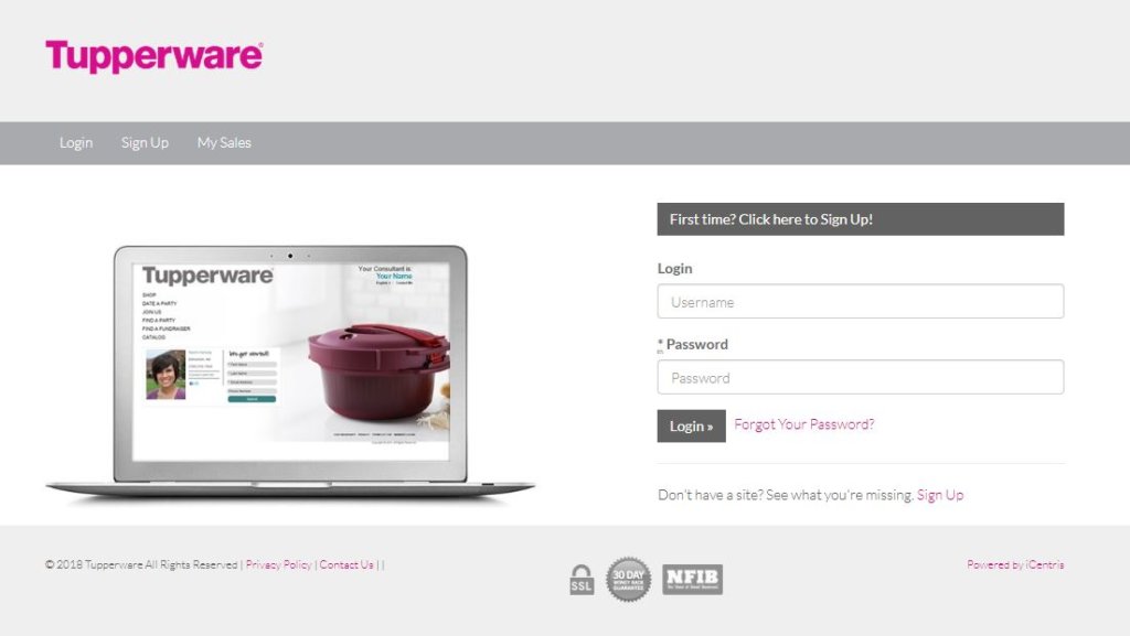 Myoffice Tupperware com login