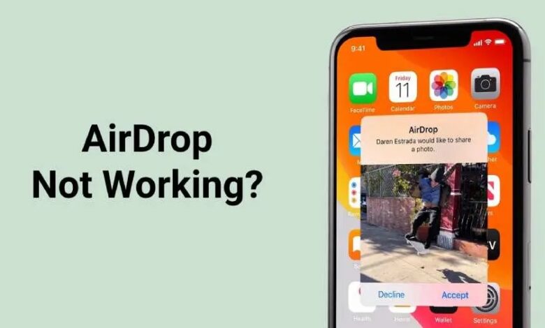 fix airdrop not working