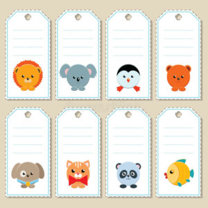 Animal Gift Tags