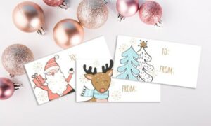 Pastel Christmas Gift Tag