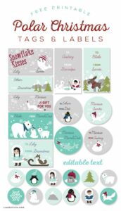 Polar Christmas Gift Tags