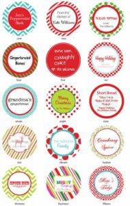 Round Santa Gift Tag