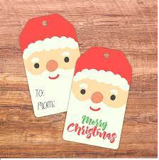 Santa Face Gift Tags