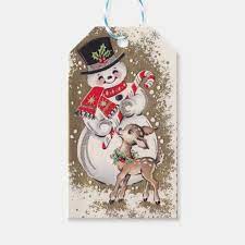 Santa, Snowmen and Stocking Gift Tags