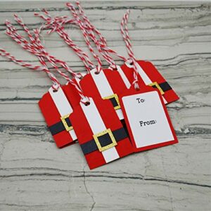 Santa Suit Gift Tag