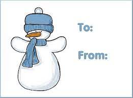 Snowman Gift Tag
