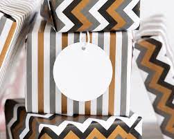 Striped Round Gift Tags