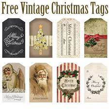 Vintage Santa Tags