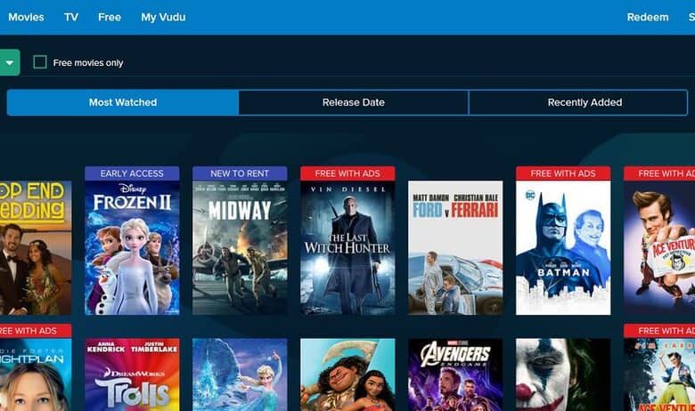 VUDU Alternatives