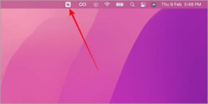 Click on the VPN logo in the menu bar