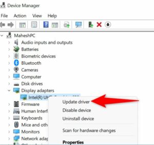 Expand Display adapters
