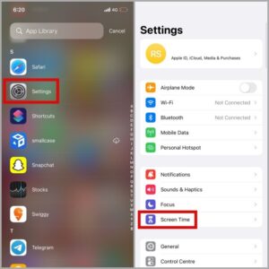 Open the Settings app on your iPhone