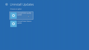 Uninstall Windows Updates