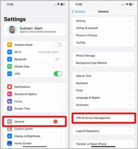 VPN & Device Management