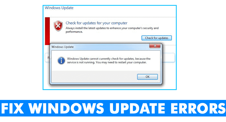 Fix Windows Update Service Not Running