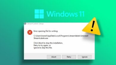 Error Opening File for Writing