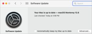 macOS update 