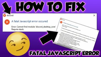 How To Fix A Discord Fatal Javascript Error