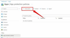 select the Create policy