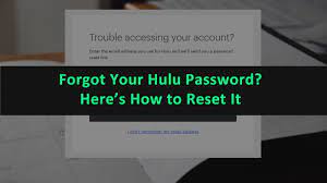 How to Reset the Hulu Password on Browser and App