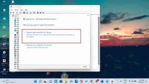 Select ‘Search automatically for drivers
