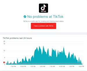To check if TikTok’s servers cause the issue