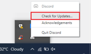 Update Discord