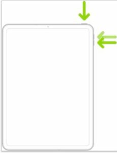 Wait for your iPad’s display to shut off