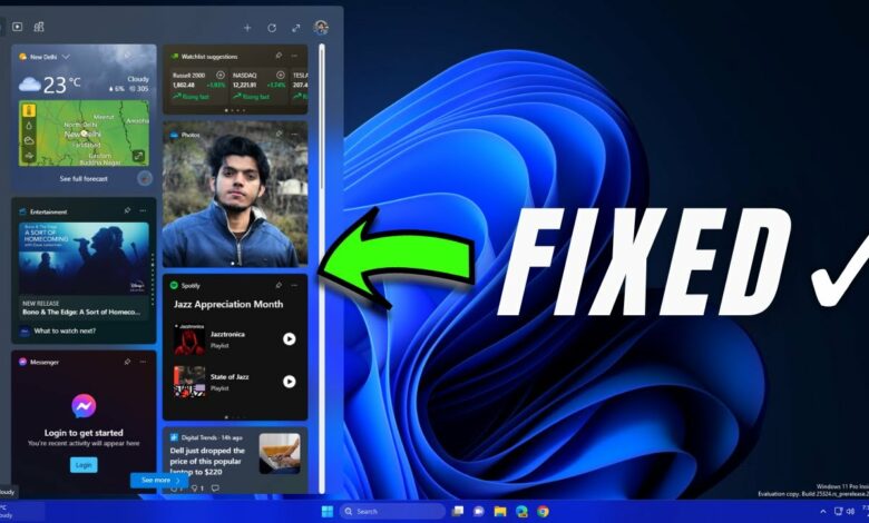 How To Fix Windows 11 Widgets Not Working