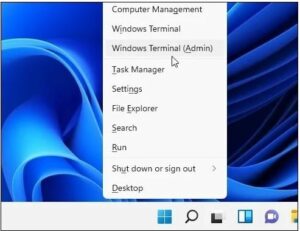  From the Start menu