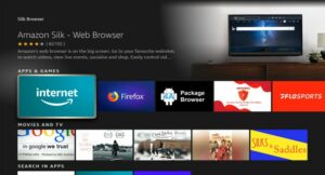Select Amazon Silk Browser from the Apps